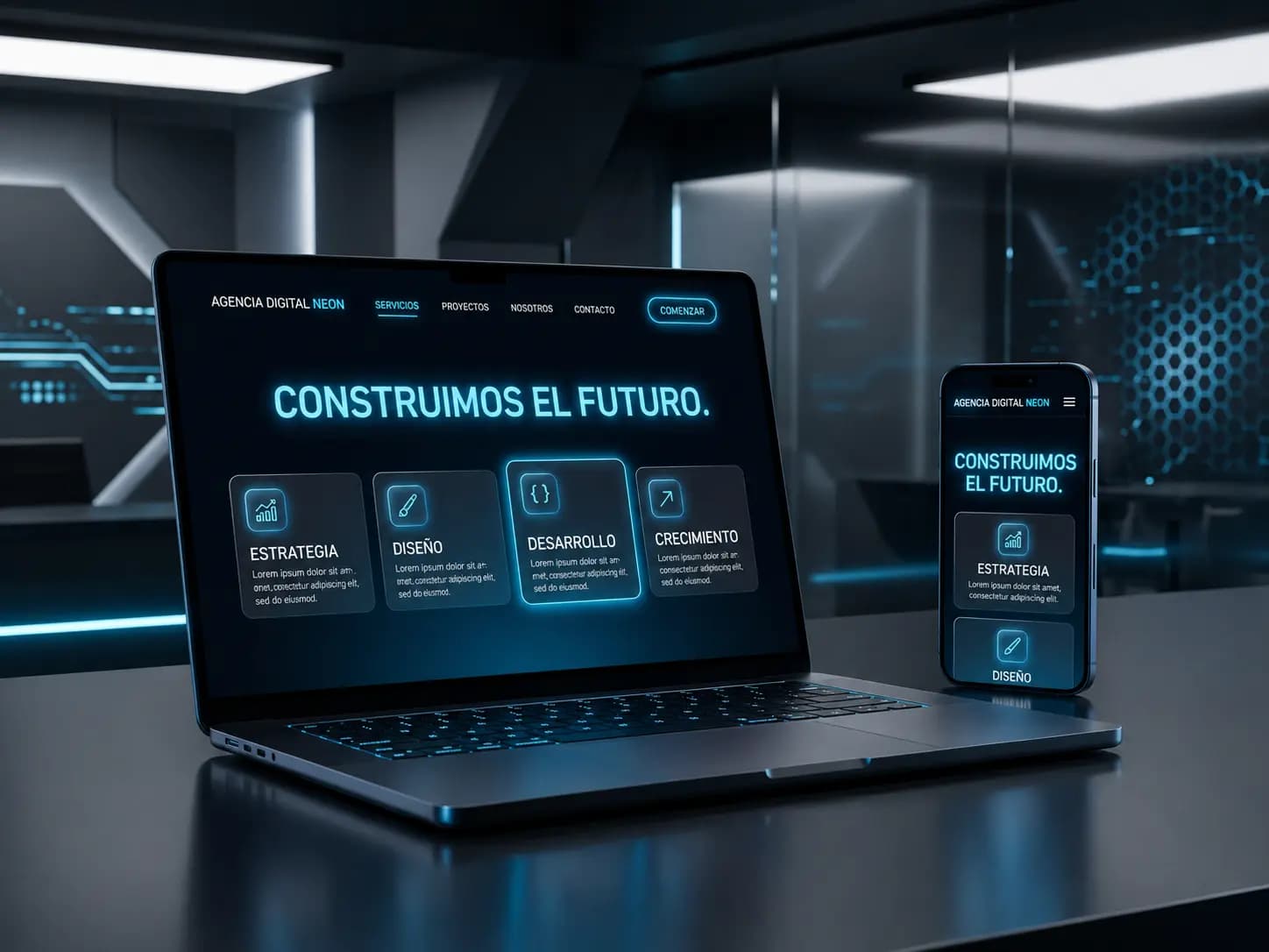 Laptop and Smartphone Mockup
